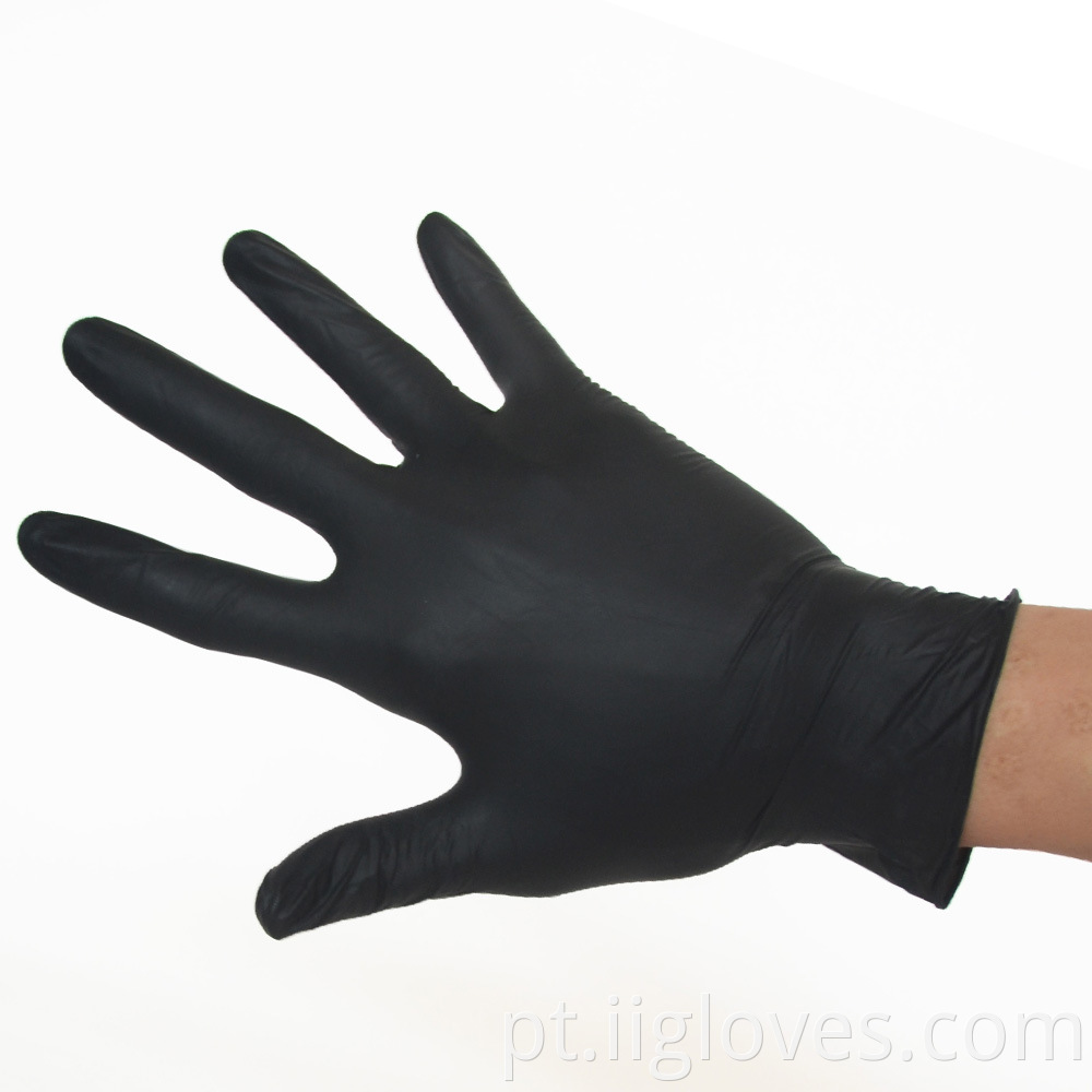 Disposable Black Nitrile Gloves